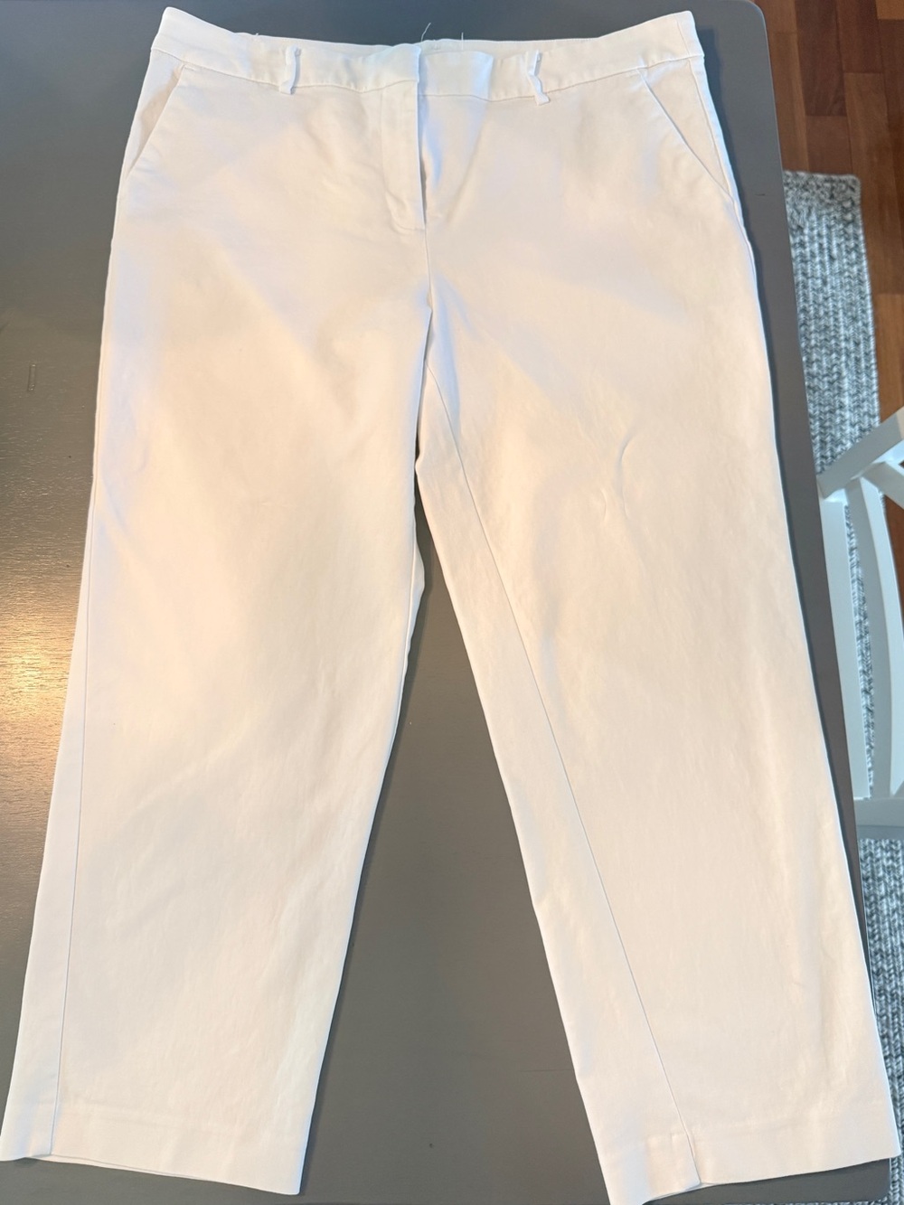 Women’s LOFT White Riviera Slim Straight-Leg Pants